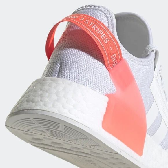 KID'S Adidas NMD_R1 V2 Low J Athletic Running Shoes White GW3554 NEW - Picture 8 of 8
